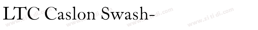 LTC Caslon Swash字体转换